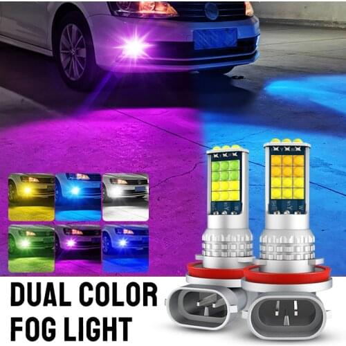2x H3 H11 H8 H7 H16 5202 PSX24W PY24W 9006 HB4 881 880 H27 P13W LED Fog Light Bulbs Car Fog Lamp DRL For BMW Audi VW Benz Honda