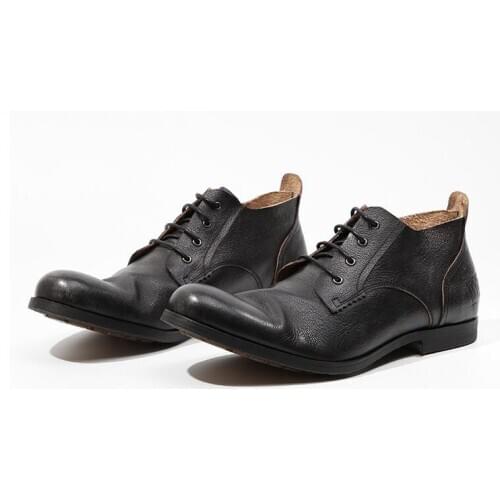 Hot Retro Casual shoes for men High Quality Genuine leather Lace up Fashion Mens shoes Fashion business shoes