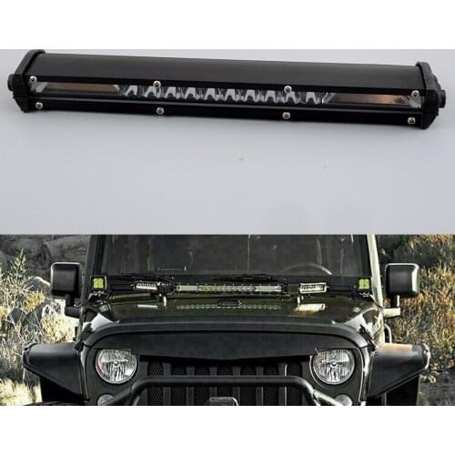 Universal 10-inch White Slim LED Bar Signal Row Spot Flood Combo Work Light Fit For SUV Boat Offroad Driving ATV 4WD 78W 6000K
