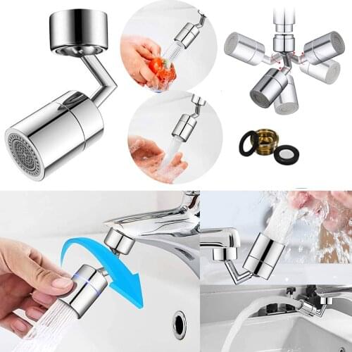 720 Degree Universal Splash Filter Faucet Movable Kitchen Bathroom Tap Water Saving Nozzle Sprayer Splash-Proof Extender
