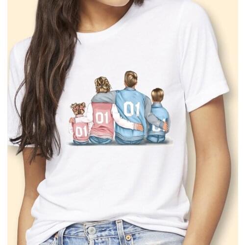 Women Family Mother Mom Mama Trend New Trend 90s Fashion Graphic Tshirt T-Shirt Lady Cartoon Female Tops Tees Print Clothes