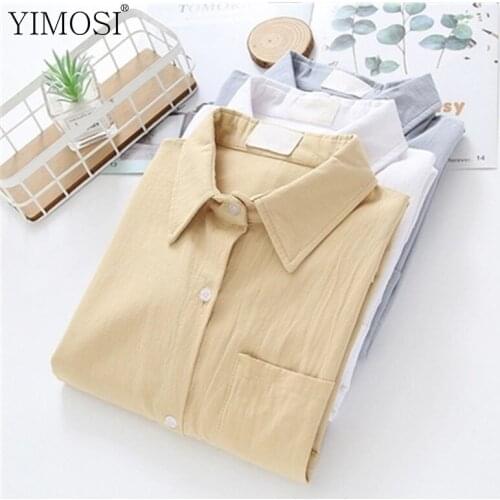 Spring Autumn 2021 Women Clothing Vintage Long Sleeve Ladies Blouse Shirts Female Korean Harajuku Streetwear