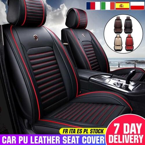 1 PC Universal Car Seat Covers PU Leather For Hyundai For Audi For Mitsubishi For Mercede Protect Summer Winter No Slip Styling