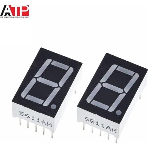 10PCS Great IT 0.56 inch 1bit Common Cathode Digital Tube Red LED Digit Display 7 Segment 0.5inch 0.5 0.56 inch 0.56'' 0.56in