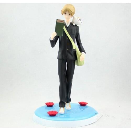 17cm Anime Natsume Yuujinchou Natsume Takashi Reading Ver PVC Model Natsumes Book of Friends Kids Popular Action Figure Doll