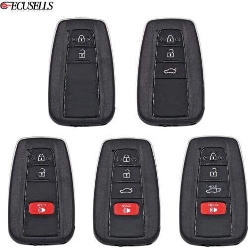 2/3/4 Button Remote Smart Car Key Shell Case Housing MOZBR1ET for Toyota Avalon 2019 Camry 2018 C-HR 2018 2019 Prius Prius Prime