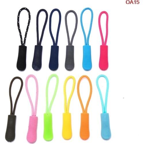 20pcs Zipper Pull Puller End Fit Rope Tag Replacement Clip Broken Buckle Fixer Zip Cord Tab Travel Bag Suitcase Tent Backpack