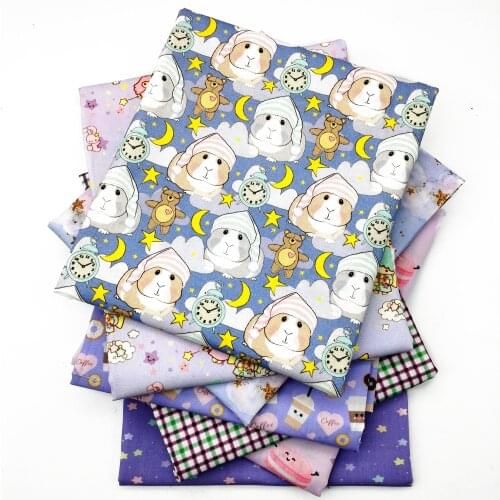 50*145cm Twin Star Cloud Moon Polyester Or 100% Cotton Material Patchwork Sewing Fabrics Quilt Needlework DIY Cloth Sewing