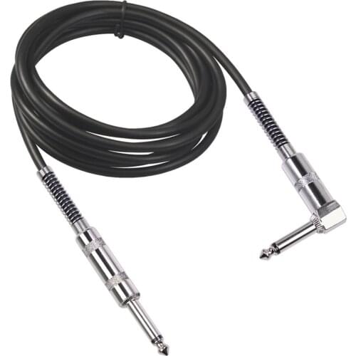 6.35mm Electric Guitar Audio Cable 1.8/3/6/10m Guitar Cable Straight to Angle Plug Line Instrument Accessories For Bass Keyboard