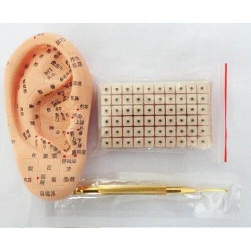 Ear Acupoint reflex zone model 600 pcs ear press seeds ear sticker copper ear probe pen