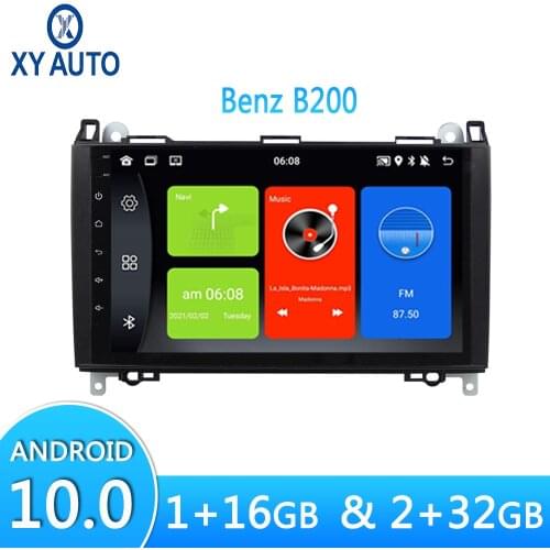 9inch 2.5D HD Multi-Touch Screen Android10 NAVI For Benz B200 B-class Viano Vito W639 W169 B170 W245 W209 With BT WIFI GPS