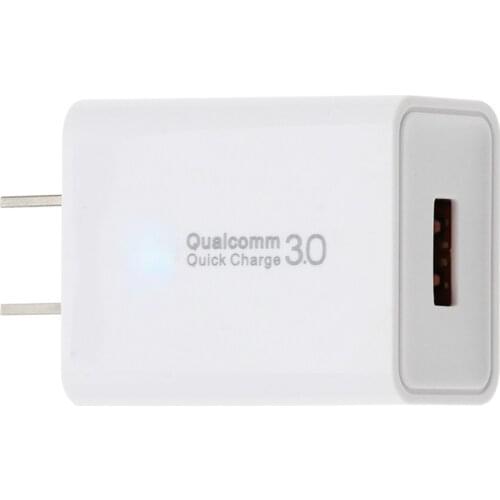 USB Power Adapter for iPhone Huawei Xiaomi Sony Samsung Fast Charger 18W Quick Charge QC3.0 US Plug Wall Mobile Chargers 10pcs