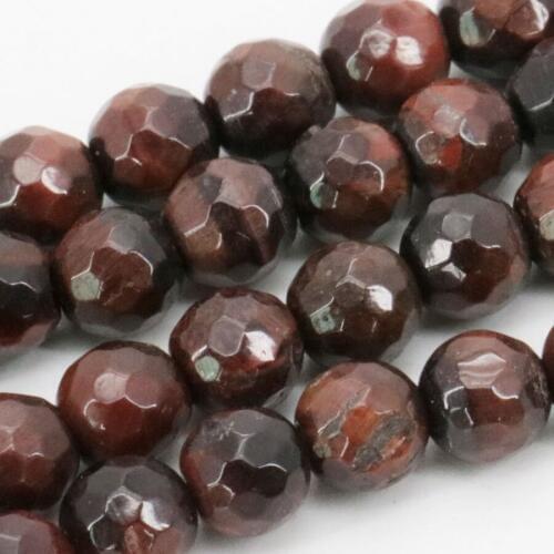 6mm Accessory Crafts Parts Red Tiger Eyes Chalcedony Stone Round Tigereye Beads Faceted 15inch DIY Jewelry Making Fitting Female