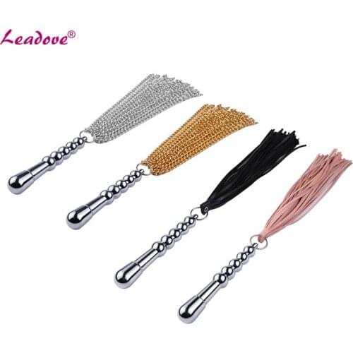 Anal Plug Whip Bdsm Bondage Rope Metal Zweep Sex Toys for Couples Sex Accessories Fouet Erotisch Chicote Whip Adult Games GS0401