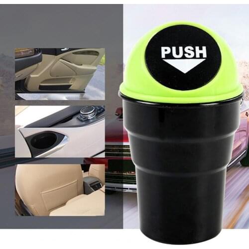 Car Mini Trash Bin Practical Convenient Mini Garbage Dust Case for Taxi Car Styling Can Rubbish Box Dust Case Holder Car Trash