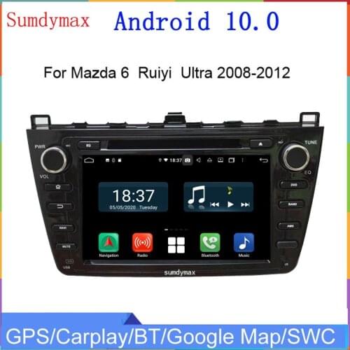 Android10 car radio player for mazda 6 ruiyi Ultra 2008-2012 car dvd multimedia player stereo gps navigation wifi DSP Carplay