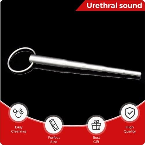 Long Stainless Steel Urethral Sound Catheter Penis Plug Male Masturbator Penis Inserts Stimulation Dilator Chastity 18+ Sex Toys