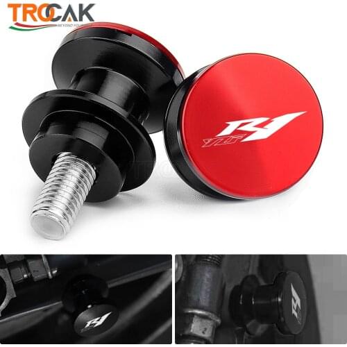 For Yamaha YZF R1 YZFR1 YZF-R1 2002-2020 2003 2004 2005 2006 2007 2008 2009 2010 Motorcycle Swingarm Spools slider stand screws