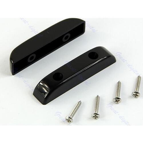 Hot Sell 2 Black Thumb Rest/Tug Bar/Finger Pull For Bass Guitar