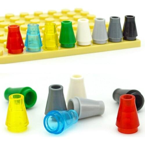 Building Blocks Cone 1x1 without Top Groove 4589 Speical Assembly Particle DIY Bricks Compatible with 59900 6188 MOC Parts Toys