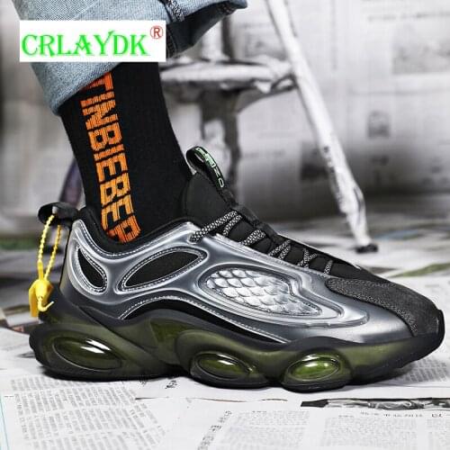CRLAYDK Youth Increased Casual Shoes for Men Walking Trail Sneakers Running Lace up Sport Footwear Slip Resistant Work Tennis