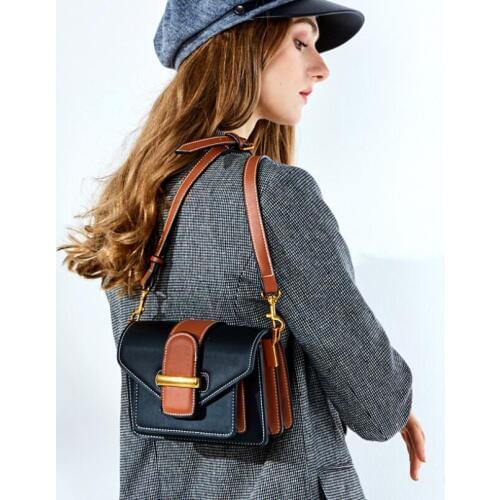 FoxTail & Lily Genuine Leather Small Shoulder Crossbody Bag Elegant Ladies Messenger Bags Luxury Designer Handbags High Quality