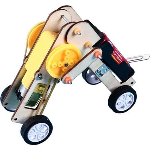 DIY Kit Crawling Robot Science Experiment Kids Education STEM Toys Technology Electronic Construction Project for Children Boy