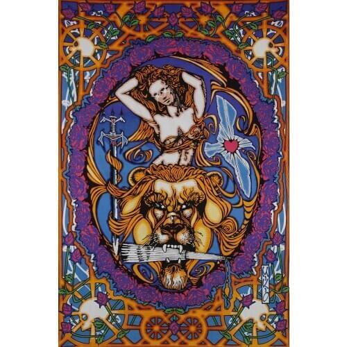 Lady Of Carlisle Psych Art Tapestry Wall Hanging