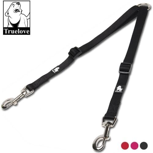 Truelove Nylon Adjustable Double Dog Leash for Two Dogs Running No Tangle Pet Lead Training Running for Dogs Dropshipping Orange