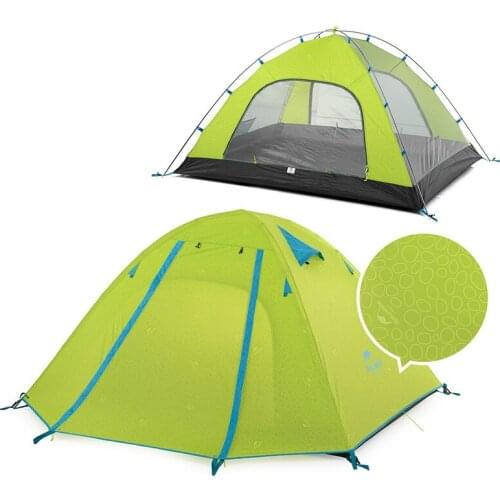 【New store 】 P Series Classic Camping Tent 210T Fabric For 3 Persons UPF 50+ NH18Z033-P Naturehik