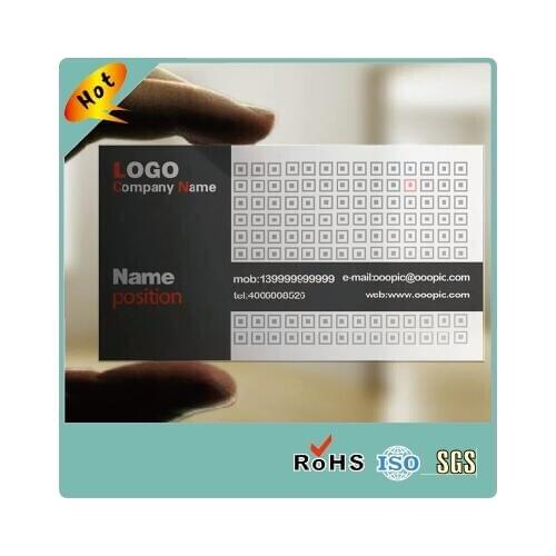 Custom Full Printing 30mil pvc transparent membership card
