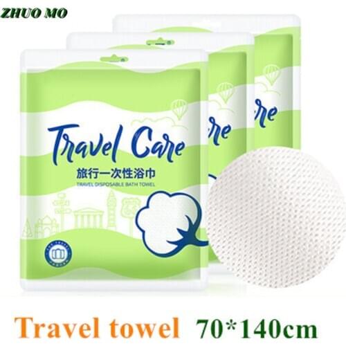 6pcs 70*140cm large Thickened non-woven bath Beach towels Quick Dry Sport for Travel Hiking Camp Gym Disposable bath towels