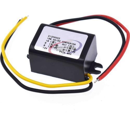 DC to DC Converter 12V Step Down to 9V 2A 15W Power Supply DC Inverter Commutator Translator Module Waterproof