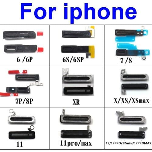 Earspeaker Anti-dust mesh Bracket for iPhone 12 Mini 11 Pro X XS MAX XR Earpiece Adhesive glue for iphone 5s 5c SE 6s 7 8 plus