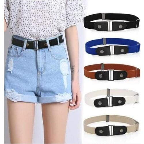 Buckle-free Invisible Elastic Waist Belts No Buckle Stretch Elastic Waist Belt For Women/Men No Bulge No Hassle Waist Belt
