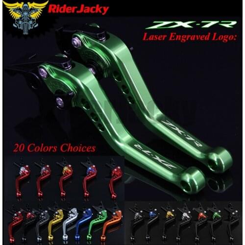 RiderJacky CNC Adjustable 14.7cm Short Brake Clutch Levers For Kawasaki ZX7R ZX-7R ZX 7R 1989-2003 1997 1998 1999 2000 2001 2002