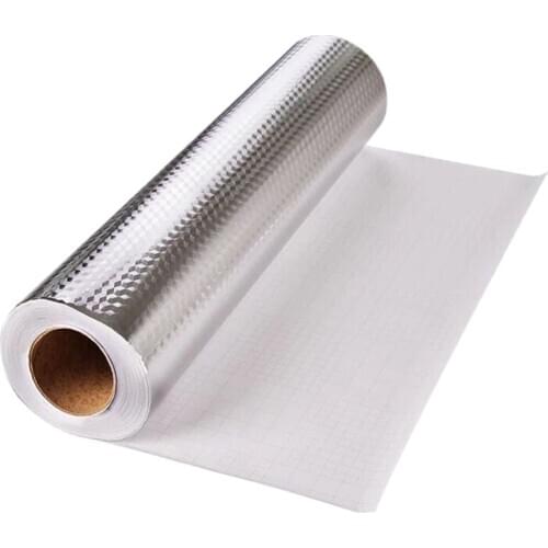 Self-Adhesive Heat Resisting Waterproof Damp-Proof Aluminum Foil Paper Oil-Proof Leak-Proof Wall Sticker Kitchen Supplies