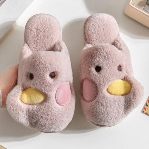 Women Slippers Winter Men Flip Flops Cute Cartoon Fashion Couple Indoor Non-Slip Shoes Home Floor Slides Flat Casual Silent