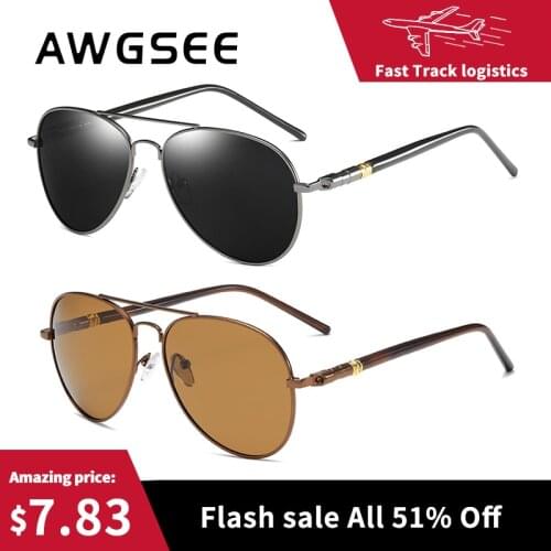 Men Polarized Sunglasses Retro Pilot Luxury Glasses Photochromic Driving Sun Glasses For Men Women Vintage Goggles Male UV400