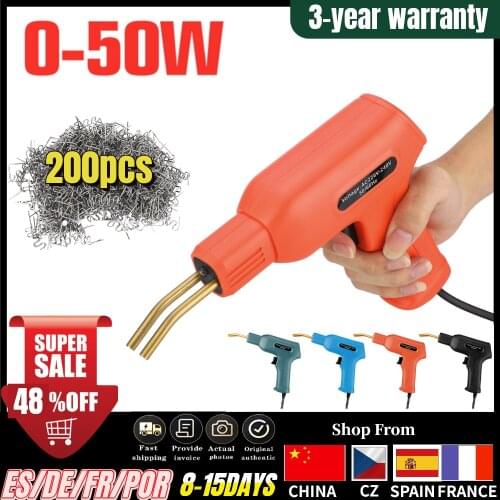 50W Handy Plastics Welders Garage Tools Hot Staplers Machine Staple PVC Repairing Machine Car Bumper Repairing Welding Tool