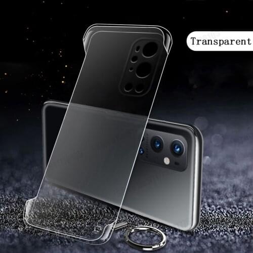Slim PC Frameless Phone Case For Oneplus 9 Pro Ultra Thin Transparent Protective Cover For One Plus 8T Pro Borderless Phone Case