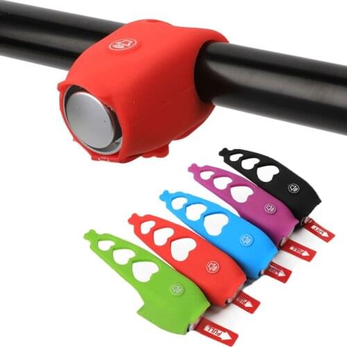 Bicycle Bell 120db Waterproof Cycling Bike Bells Electric Horn Mini Portable Silicone MTB Road Cycling Handlebar Bells