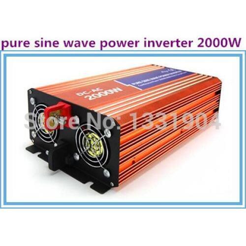High quality 2000W Pure sine wave inverter 110/220V AC 12/24VDC, PV Solar Inverter, Power inverter, Car Inverter Converter