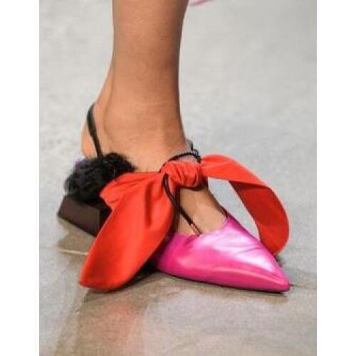 Sestito 2018 Women Sweety Bowtie Lace-up Gladiator Sandals Ladies Strange Style Heels Dress Runway Shoes Girls Slingback Shoes