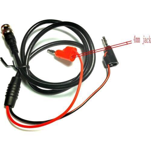 10pcs BNC plug TO 4MM banana plug connector test probe Cable 100cm