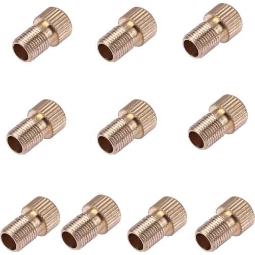 10pcs Presta to Shrader Adapter Bicycle Road Bike Tire Valve Adapters Tube Pump Tool Converters Cycling Bicycle Pump Accessories