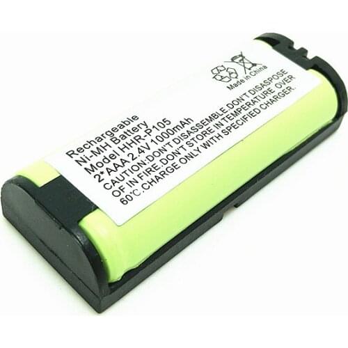 2.4V 1000mAh NiMH Cordless Phone Rechargeable Battery HHR-P105 Replacement Pack KX242 KX2421 KX2422 KX-2422 BATT-105 CPH508