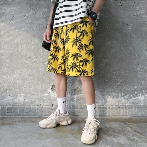 2021 Casual Beach Shorts Fashion Print Men Summer Fitness Boardshorts Clothing