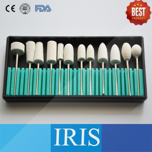 60 Pieces/ 5 kits Dental Burs Polishing Set Tooth Drill Grinder Teeth Popular Sintered Diamond Tungsten Carbide burs