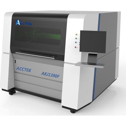 AKJ1390F 3mm stainless steel metal plate fiber laser cutter machine ,500W Small laser fiber cnc machine